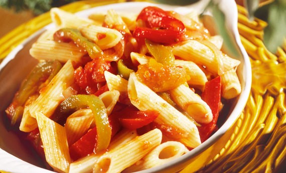 Penne di farro ai peperoni